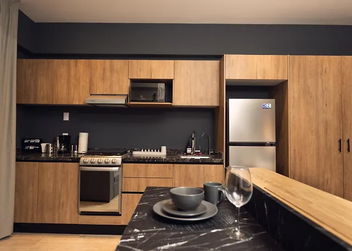 Loft Elegante Con Balcón Privado En Roma Norte Apartamento