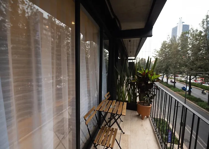 Loft Elegante Con Balcón Privado En Roma Norte Apartamento *